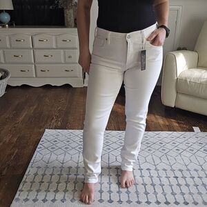 Banana Republic High-Rise Slim Jeans — NWT Pure White Tall 28/6